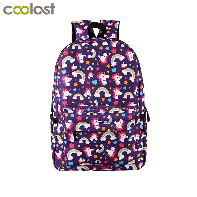 % 5 студенческий рюкзак с единорогом детские школьные сумки рисунком панды для