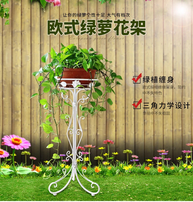 Одиночный Тип Посадки Железный Искусство Европейский стиль indoorshelts хлорофитум Botany рама Горшечное растение рама