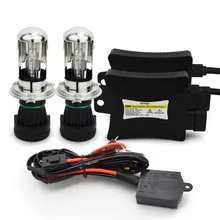 Safego 55 Вт H4-3 Bi xenon Здравствуйте kit d 9007 9004 H13 Здравствуйте Lo BI-XENON фар автомобиля луковицы 55 Вт Здравствуйте D ксенона conversion kit 6000 К DC 12 В