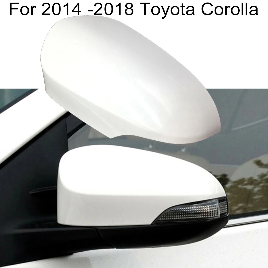 Left Side Mirror Cover White Car Side Wing Mirror Protector Cap For