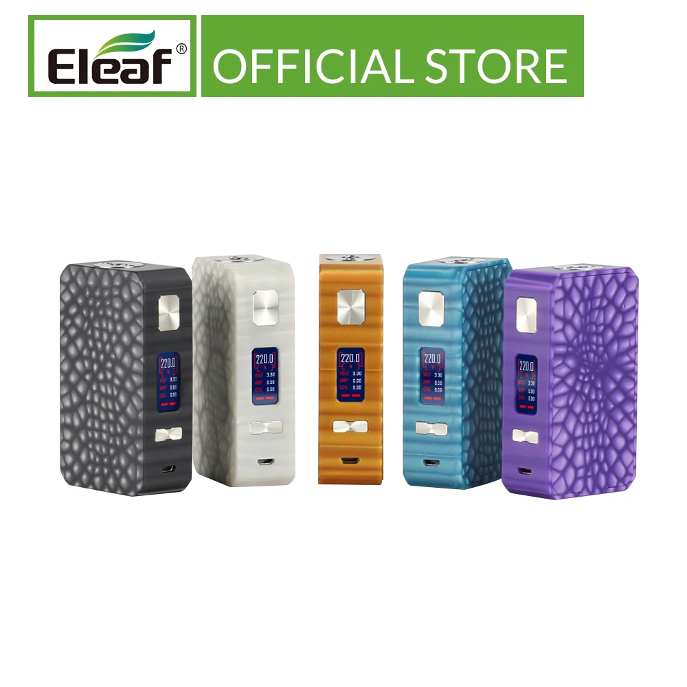 Оригинальная электронная сигарета Eleaf Saurobox Mod 220 Вт Выходная мощность TC-Ni/Ti/SS/M1/M2/M3