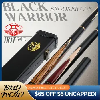 

High quality LP Billar Black Warrior Snooker Cue 3/4 Split Cue 10mm Tip Handmade Stick Professional Quick Teeth Joint Billiards