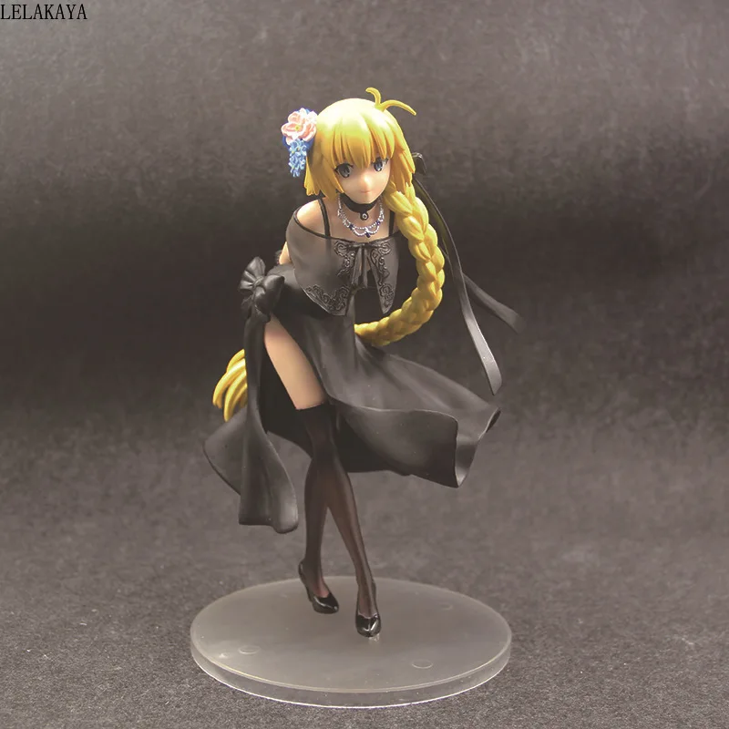 24 см японский Fate Grand Order Joan of Arc Saber Ghost платье версия модели ПВХ украшения аниме фигурка коллекция кукла Новинка