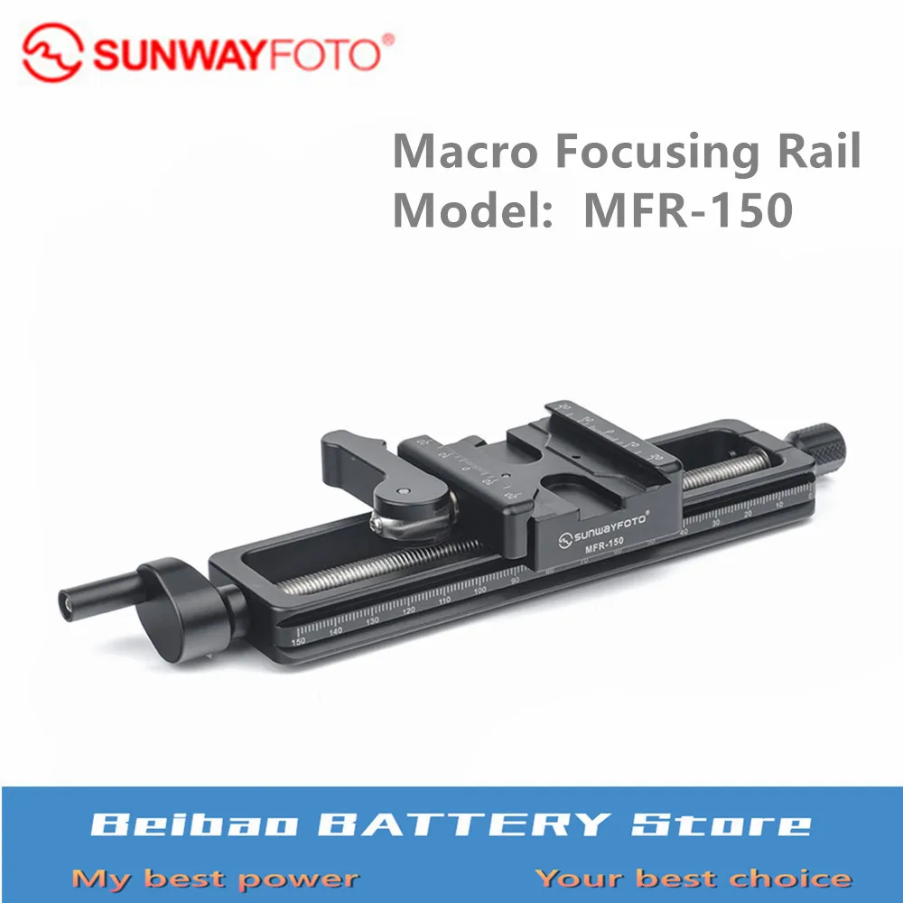 

SUNWAYFOTO MFR-150 Macro Focusing Rail /MRF-150S Macro Focusing Rail with screw-knob clamp 4-way Slider