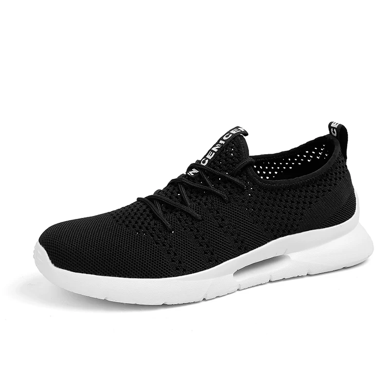 black white shoes Большие размеры 36-47, парные кроссовки, дышащая сетчатая спортивная обувь для мужчин, ультраспортивная женская обувь, для прогулок, занятий спортом, тренажерного зала - Цвет: black white shoes