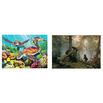 

5D Diamond Painting Full Drill Embroidery Cross Stitch Kits Sea Turtle Decors & Animal Full Square Diamond Painting Bear