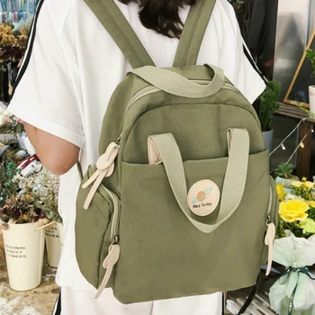

2020 new simple and stylish portable large capacity Small fresh portable student bag female casual wild backpack