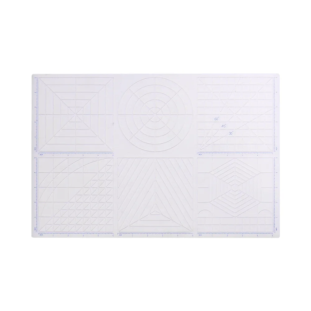 Multi Purpose 3D Printing Pen Template Soft Silicone Mat 3D Drawing Templates Copy Board with Fingerstall printer Accessories