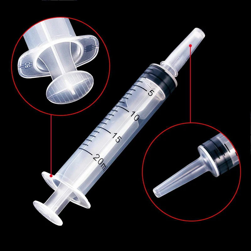 50Pcs Plastic Disposable Injector Dispensing Injection Syringe For Feeding Pet Filling Liquid Perfume Injection 1/2/5/10/20ml 5