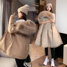 Winter Coat for Women Warm Temperament Parkas Women's Outerwear New Short Down Coats Medium Thickened Cotton Padded Clothes 2021