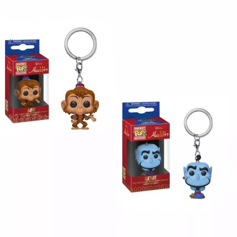 Funko Pop Aladdin Theme Genie Abu брелок Карманный Поп виниловая кукла брелоки забавные фигурки