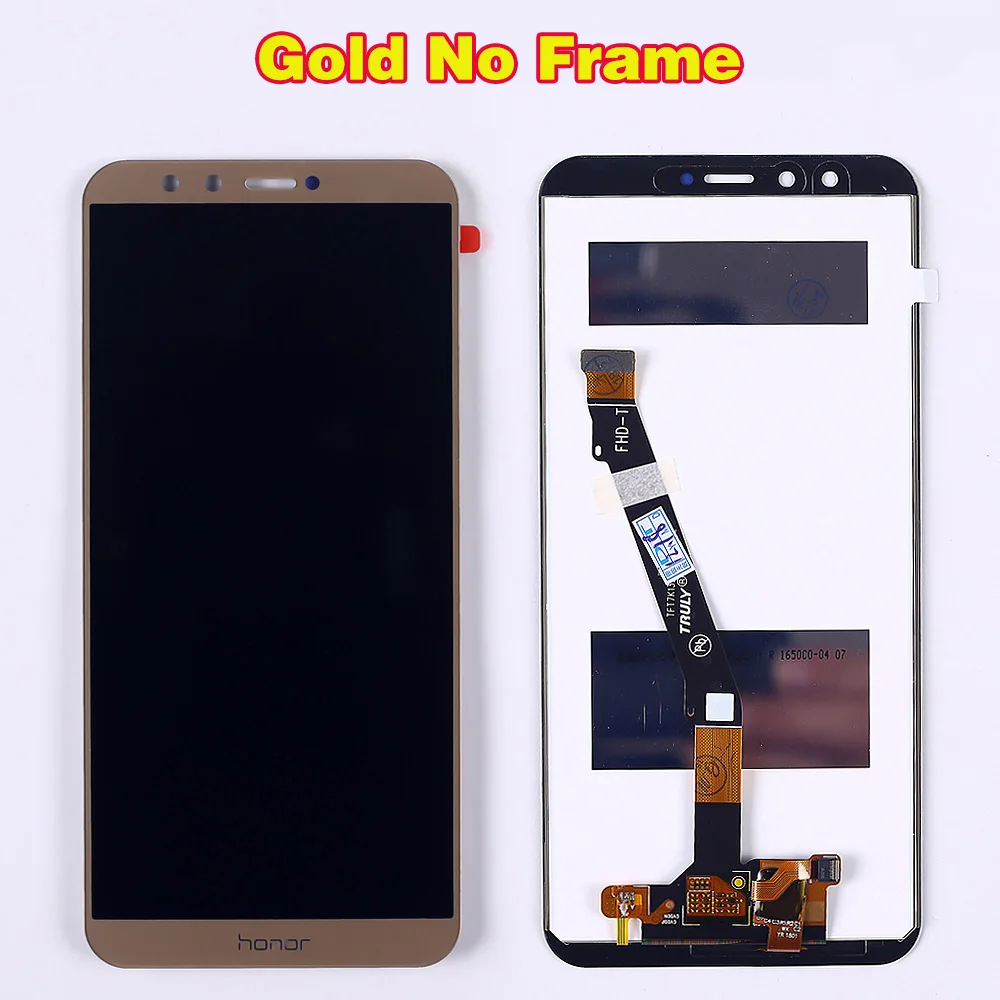 Huawei ЖК-дисплей для huawei Honor 9 Lite 5,65 дюймов кодирующий преобразователь сенсорного экрана в сборе Honor 9 Молодежная рамка Бесплатные инструменты - Цвет: Gold without Frame