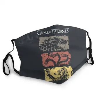

Game Of Thrones Adult Non-Disposable Face Mask Cool Anti Haze Dust Mask Protection Mask Respirator Mouth Muffle
