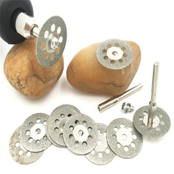 

1-10pc Circular Saw Blades Cutting Wheel Discs+2pcs Mandrel Set Rotary Tool Carbon Steel Drill Accessories Hard Material Cutting