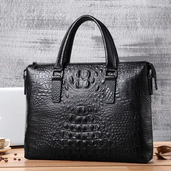 

2020 New Style MEN'S Real-leather Bag MEN'S Handbag Business Shoulder Bag Cowhide Shoulder Briefcase