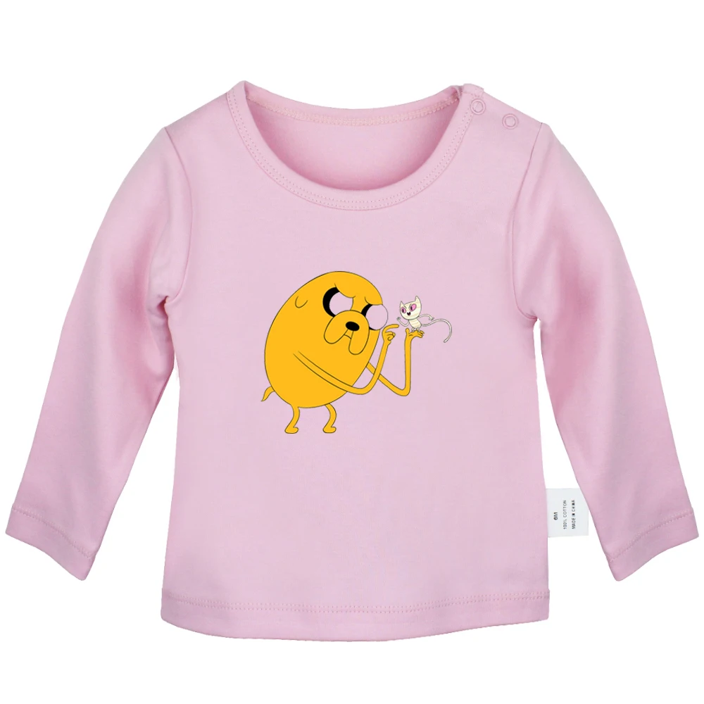JcBabyYP3001C Время приключений Финн Джейк мультфильм собака Jake дизайн новорожденных мальчиков и девочек футболки с длинными рукавами с графическим принтом для малышей - Цвет: JcBabyYP3001C