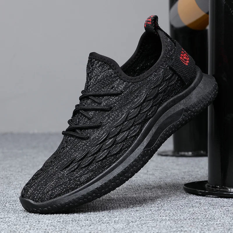 

2019 Spring MEN'S Shoes Fly Woven Breathable Coconut Low Top Korean-style Trend Shoe Men Casual Sports Shoes Running Shoes