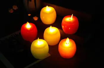 

New Electronic Candle Christmas Emulated Paraffin Shell Creative Craft