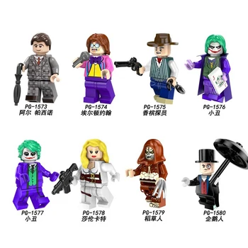 

8Pcs/Set Super Heroes Building Blocks The Joker Sharon Carter Scarecrow Compatible LEGO Figures Toys For Children Gifts