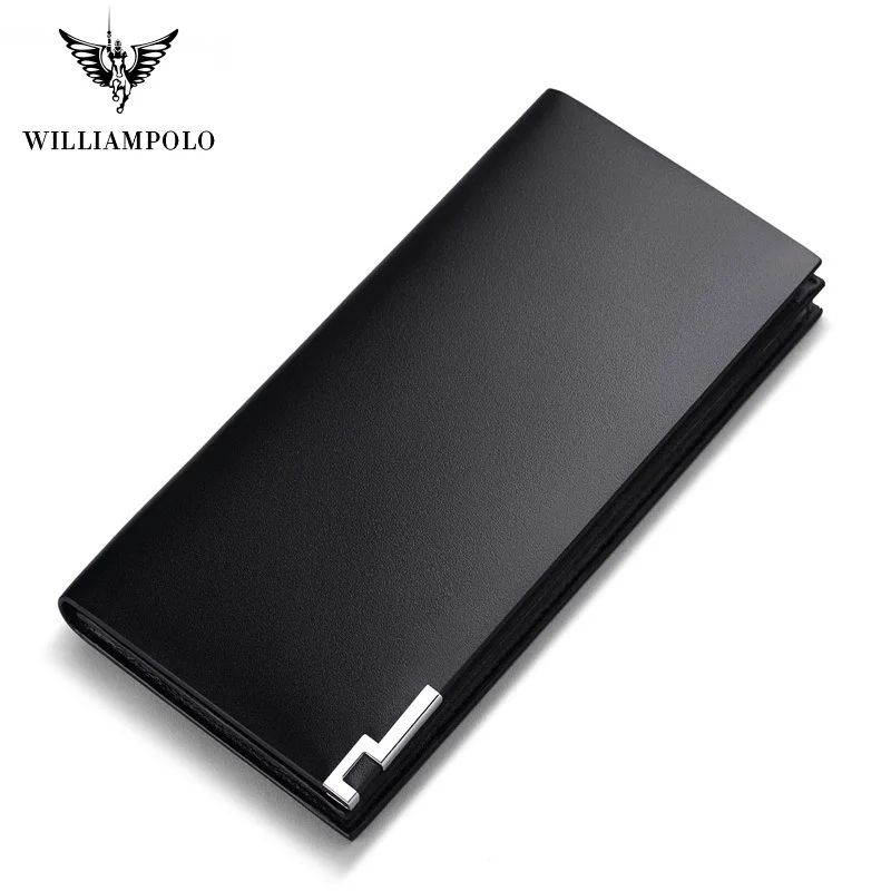 

WilliamPolo Luxury Brand Leather Wallets men Long Zipper Coin Purses Tassel Design Clutch Wallets Female Money Bag Credit Card