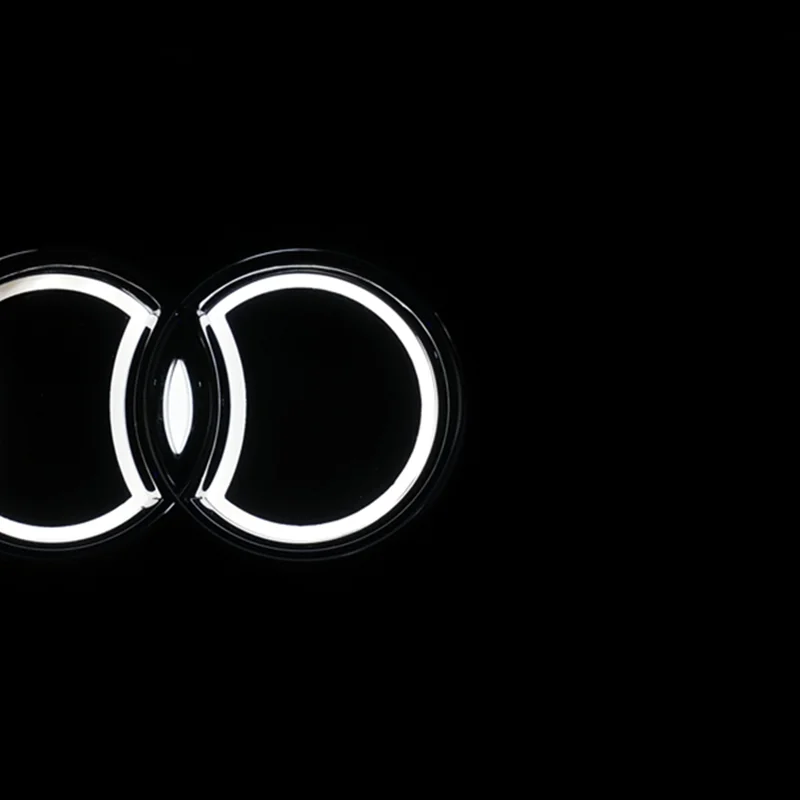 СВЕТОДИОДНЫЙ Автомобильный маячок 18 2x5 8 см логотип 5D подходит для Audi A3 A1 Q3 Q5 TT |