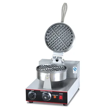 

Snack Equipment Heating Single Head Waffle Electric Heating Waffle Machine up and Down Waffle Maker