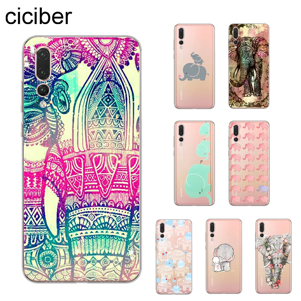 Чехол ciciber с изображением слона для Huawei P20 P10 P9 P8 P30 Lite Pro Plus 2017 P smart 2019 чехлы