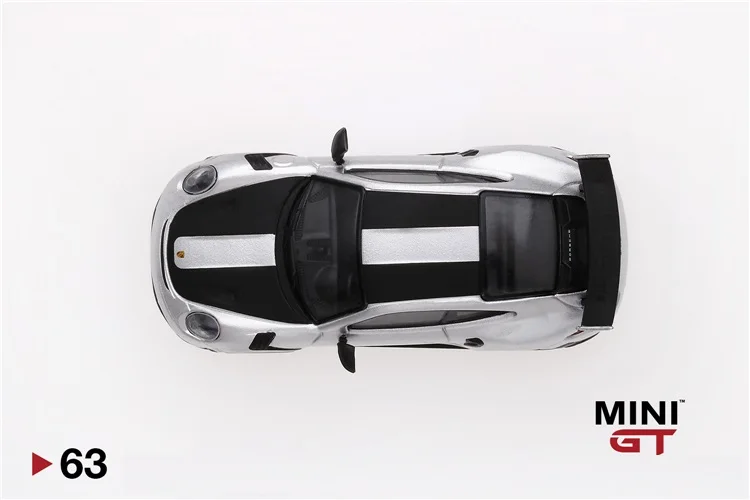 Мини GT 1: 64 Turbo GT2 RS 911 Weissach посылка GT серебристый металлик Tsm модели литья под давлением модель автомобиля