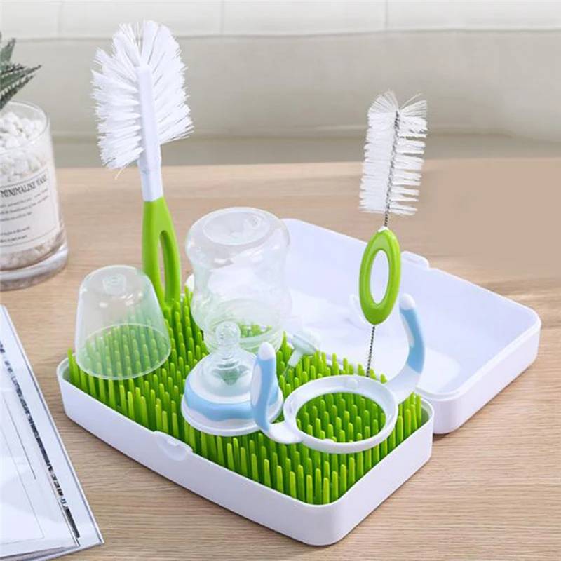 Bottle Drying Rack and Dish Dryer BFA Free Baby Bottle Nipple Shelf Cup Holder and Feeding Bottles Drying Holder for Toddler Infants
