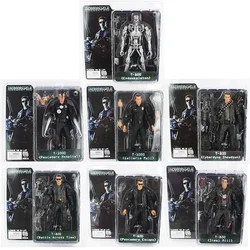 Neca o terminator T 800 T 1000 endoesqueleto pvc action figure collectible modelo brinquedo