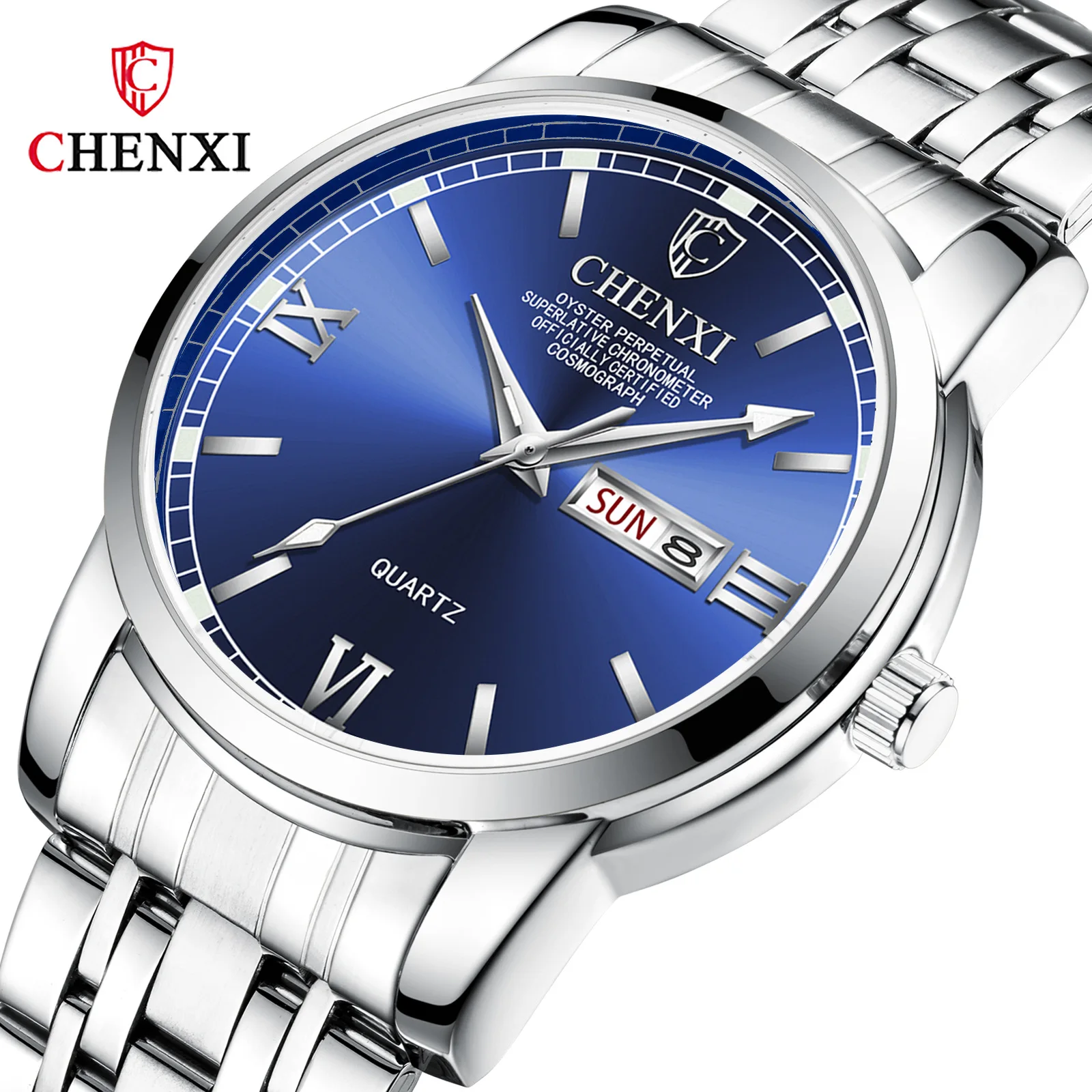 Stysh Blue Silver Men Watches 30M Waterproof Retro Male's Wristwatch Stainless Steel Japan Quartz Quality Clock Fashion Casual | Наручные