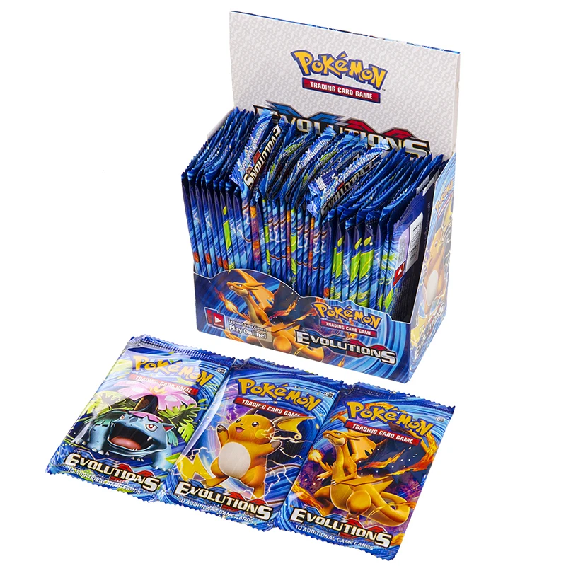 324 шт./коркор. Pokemon XY Card TCG: Evolution English Booster Box игра блестящая коллекция детский