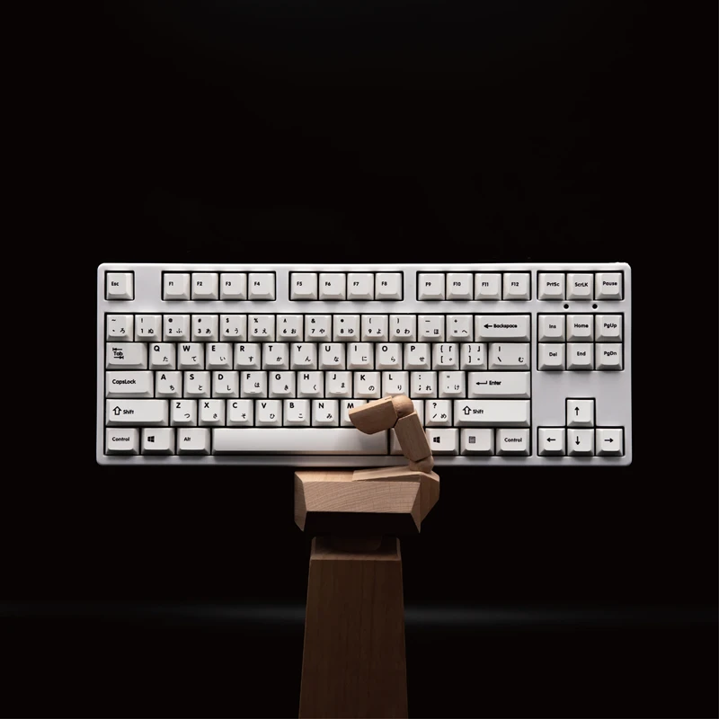 

Клавиатура Subbed PBT для Razer Corsair, механическая клавиатура, минималистичные белые японские клавиши для MX Switch Cherry Profile