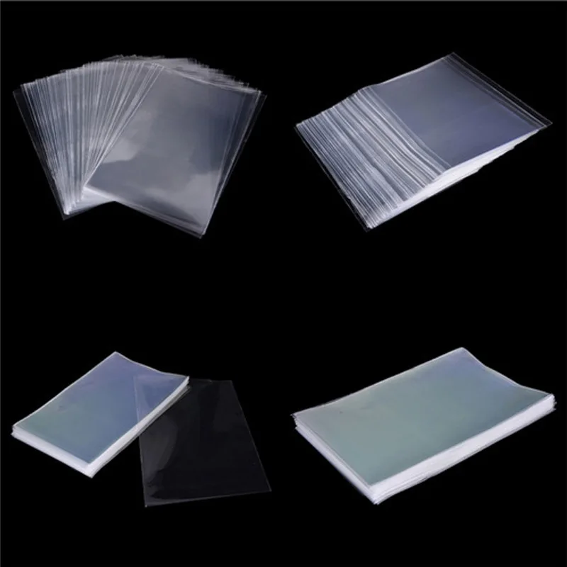 

100pcs/set Transparent Candy Bags Flat Open Plastic Bag Birthday Party Sweets Lollipop OPP Plastic Bag Small Plastic Gift Bags