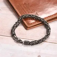 Jiayiqi мужской браслет-цепочка из нержавеющей стали для мужчин s панк Модные ювелирные изделия мужской браслет высокого качества Уникальные вечерние подарки