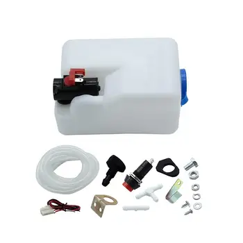 

12V Universal Windscreen Washer Pump Bottle Kit Cleaning Tools for Classic Cars 1.8L