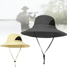 Открытый солнцезащитный большой Рыбацкая шляпа водонепроницаемый дышащий Быстросохнущий козырек УФ-защита полиэстер рыболовная крышка