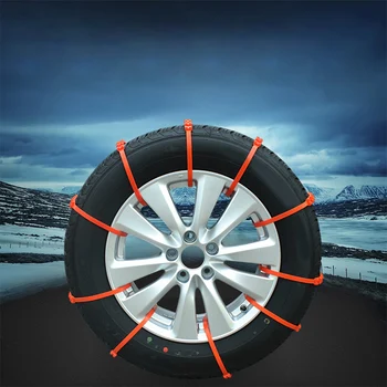 

10PCS Car Universal Anti-Skid Chains Winter Mini Plastic Tyres wheels Snow Chains For Suv Car-Styling Autocross Outdoor