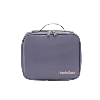 

Lazy Makeup Bag Toiletry Square Shape Large Capacity Brush Pouch PVC Business Outdoor Travel Organizer Cosmetic Case Drawstring