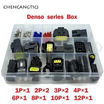 

1 box Denso 226 Pcs Waterproof Sealed Sealing car Auto Eletrical Wire Cable Connector Plug with Crimp Terminal and rubber seals