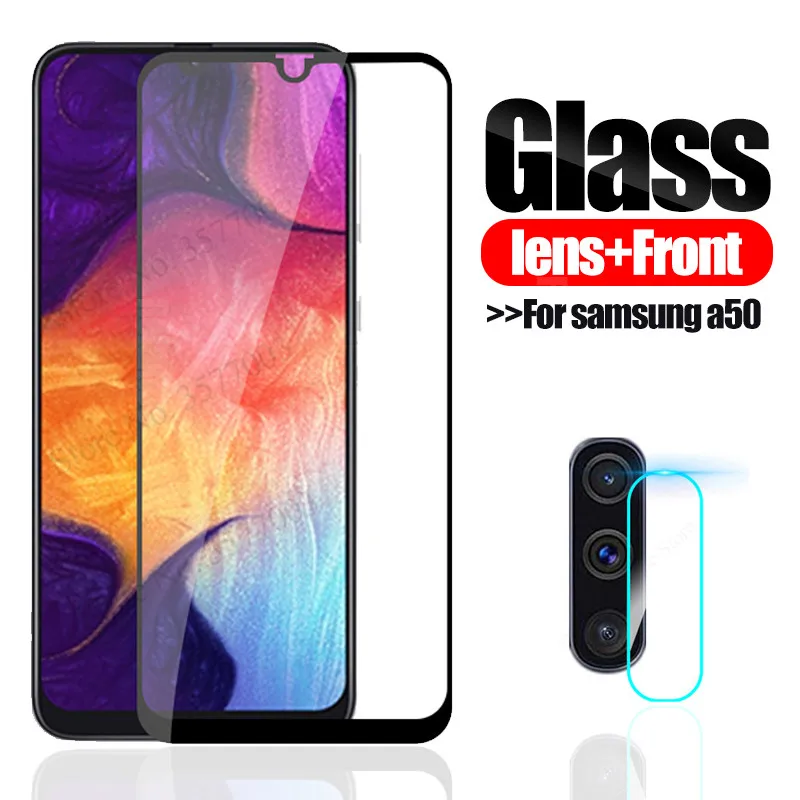 

2pcs camera Glass For samsung a50 protective glass on the For samsung galaxt lens screen protector a505F a 50 A505 tempered Glas