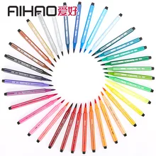 Aihao канцелярские принадлежности Мягкая головка вода карандаш для студентов-моющий Мягкая головка карандаш для детского сада граффити 1555