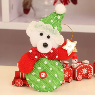 1 шт. маленькая кукла, ткань, Рождественская елка, кулон, праздничные вечерние украшения, сделай сам, подарки, висячие украшения ручной работы - Цвет: 21