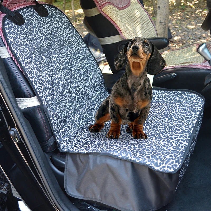 Принадлежности для домашних животных, чехол на переднее сиденье, аксессуары для путешествий, Леопардовый принт