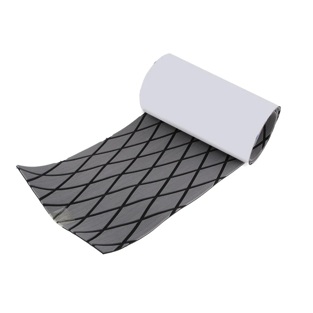 1 Pcs Cross Style EVA Foam Teak Sheet Boat Flooring Boat Decking Self-Adhesive Pad 190x35x0.6 cm