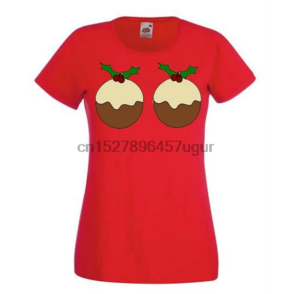 LADIES NOVELTY FUNNY CHRISTMAS PUDDING 