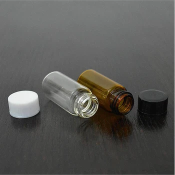 

10Pcs 3ml/5ml Transparent Small Glass Bottle with Cap Sample Storage Laboratory Vials Container Jar Bottle