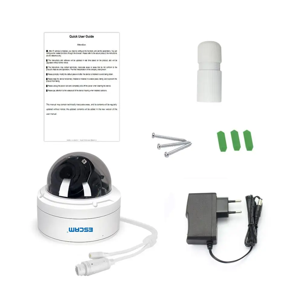 ESCAM PVR002 2MP HD 1080P PTZ 4X Zoom 2,8-12 мм объектив IP66 водонепроницаемая купольная ip-камера POE с поддержкой 3D цифрового шумоподавления