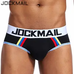 JOCKMAIL брендовые пикантные мужчины пенис сумка Нижнее белье calcinha cueca masculina Хлопок гей Чехол для мужчин мужские трусы трусики