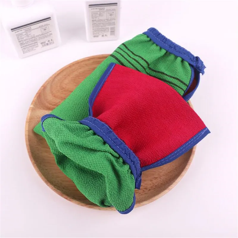 1Pc Shower Spa Exfoliator Two-sided Bath Glove Body Cleaning Scrub Mitt Rub Dead Skin Removal Magic Peeling Glove 3